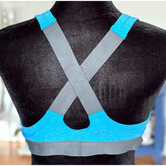 Under Armour Get Set Go Sports Bra-36-A Electric Blue - Picture 6 of 8